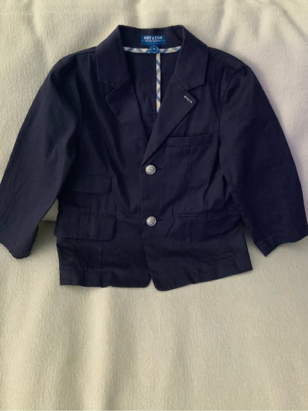 4T boy navy blazer jacket